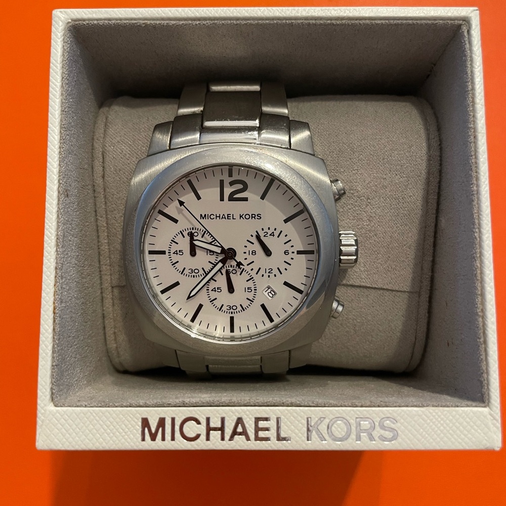 Michael Kors Silver Chronograph Watch